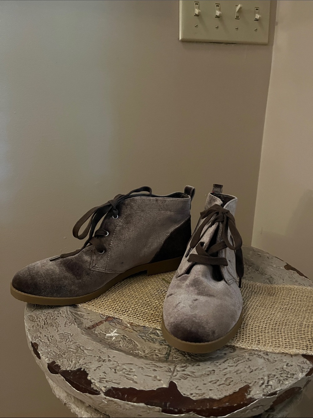 Indigo Brown Suede Chukka Boots with Brown Accents